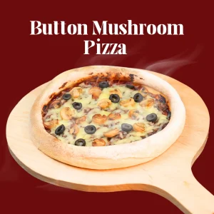 Button mushrooms pizza