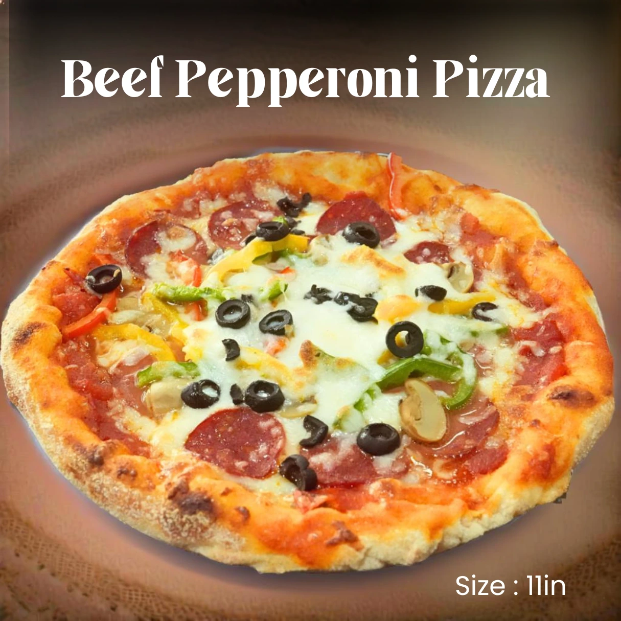 Beef Pepperoni Pizza