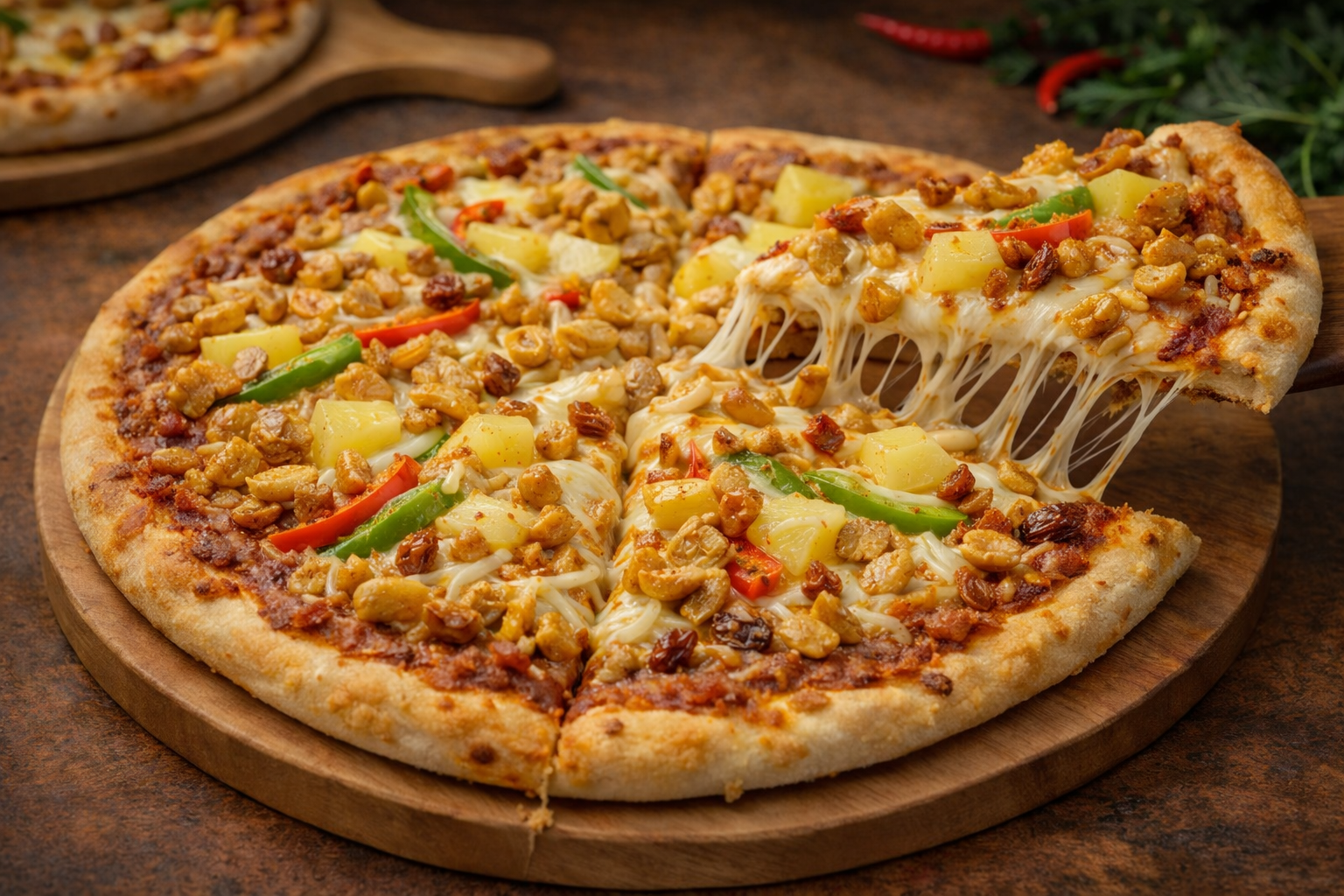Chicken Briyani Pizza